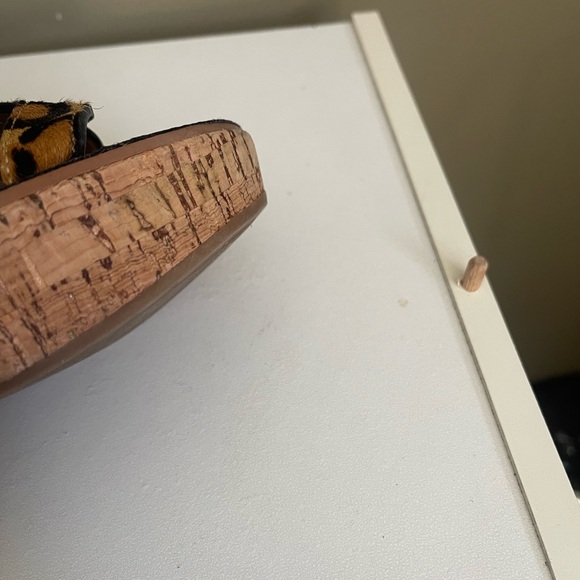 Sam Edelman Women’s Leopard Print Wedge Slide Sandals SZ 8 - Picture 8 of 14